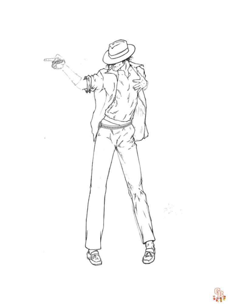 Celebrate the king of pop with michael jackson coloring pages