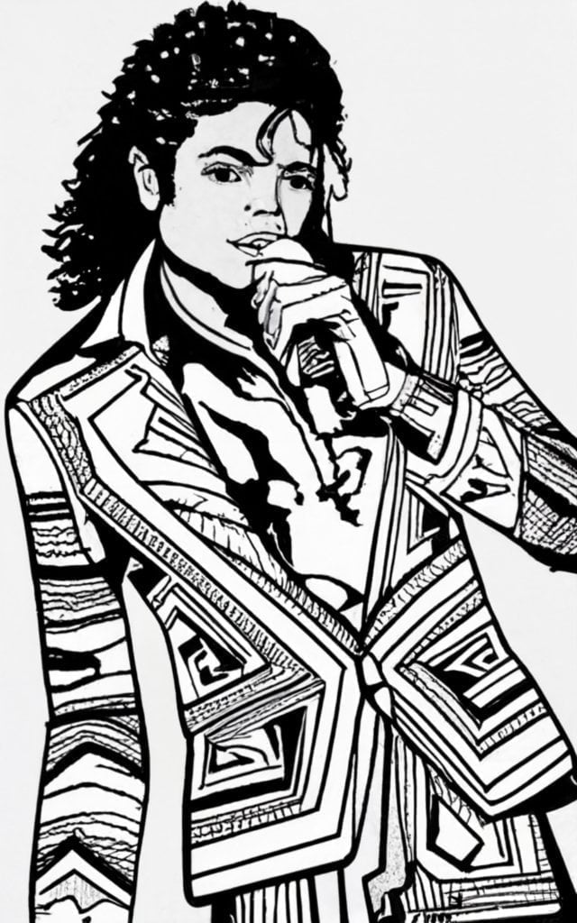 Michael jackson coloring pages