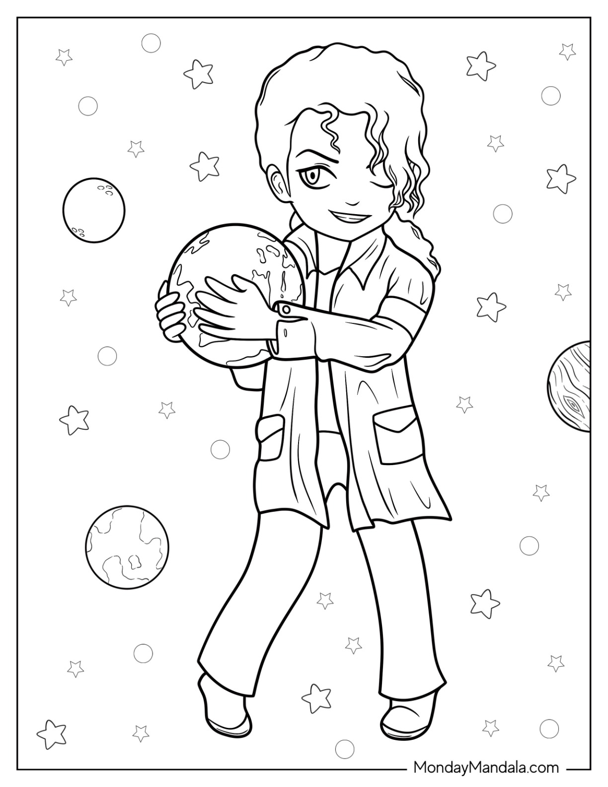 Michael jackson coloring pages free pdf printables