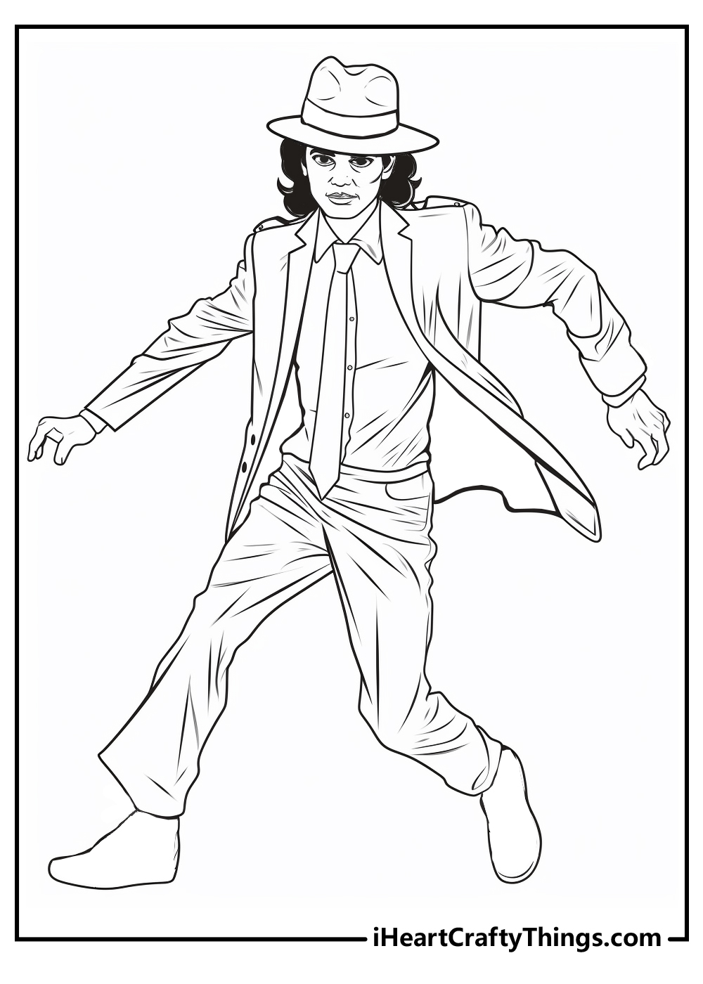 Michael jackson coloring pages free printables