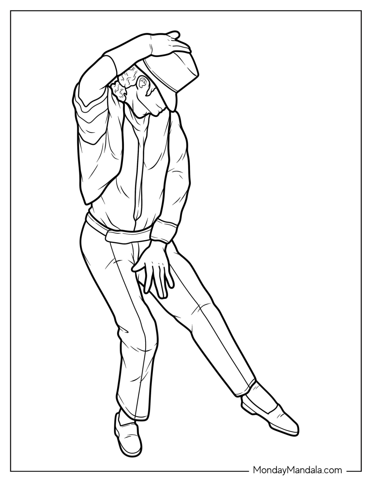 Michael jackson coloring pages free pdf printables