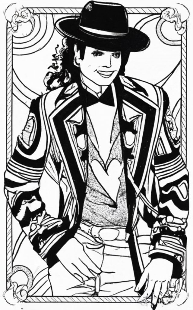 Michael jackson coloring pages