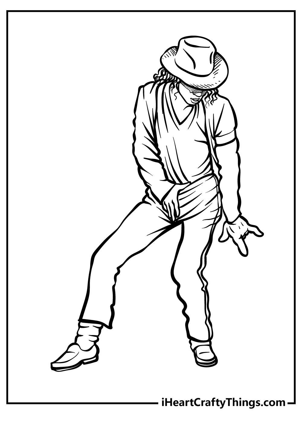 Michael jackson coloring pages free printables