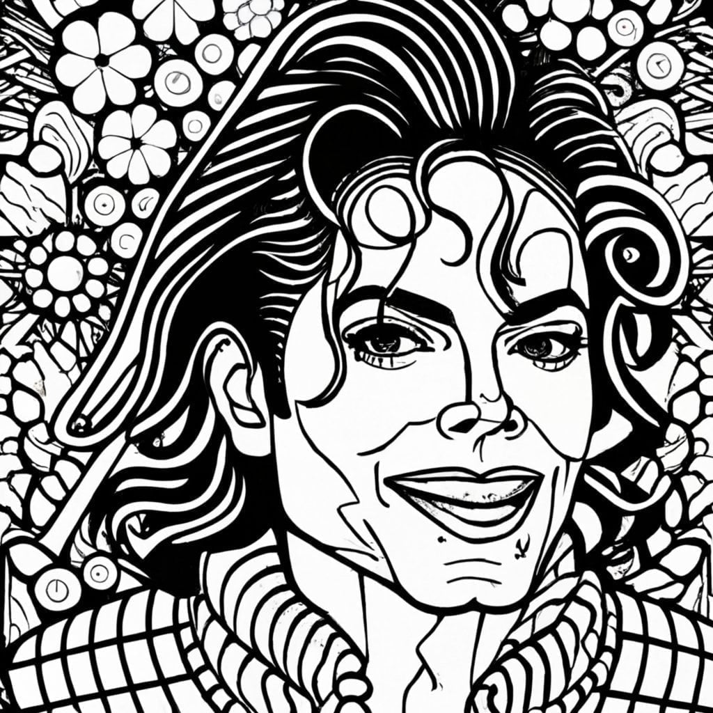 Michael jackson coloring pages