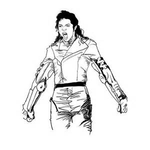 Michael jackson thriller coloring pages