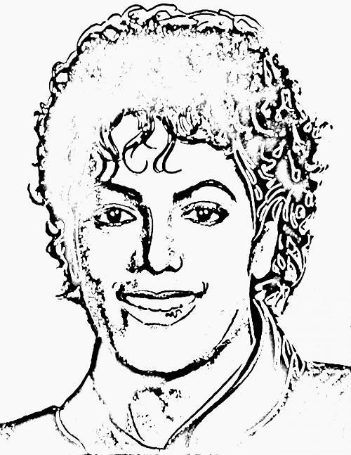 Michael jackson coloring pages printable