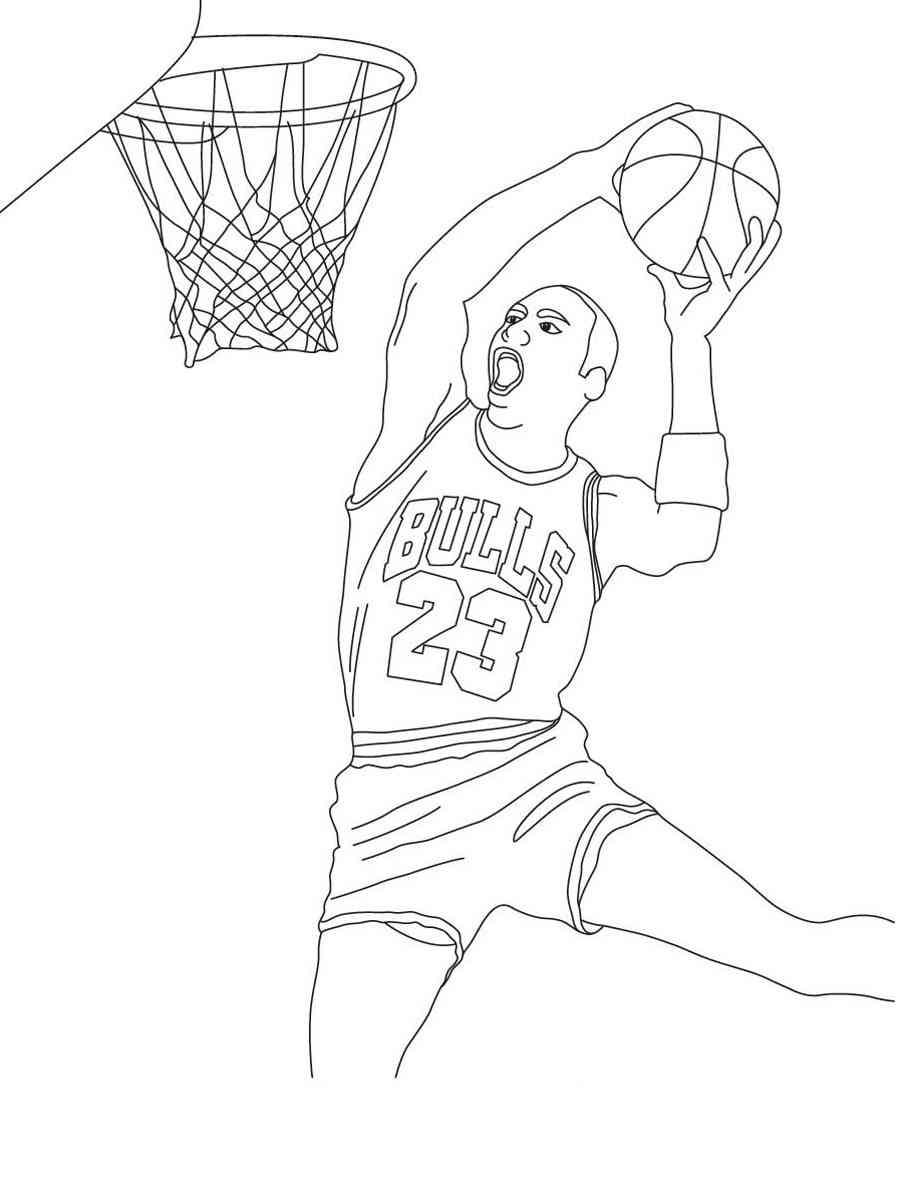 Michael jordan coloring pages
