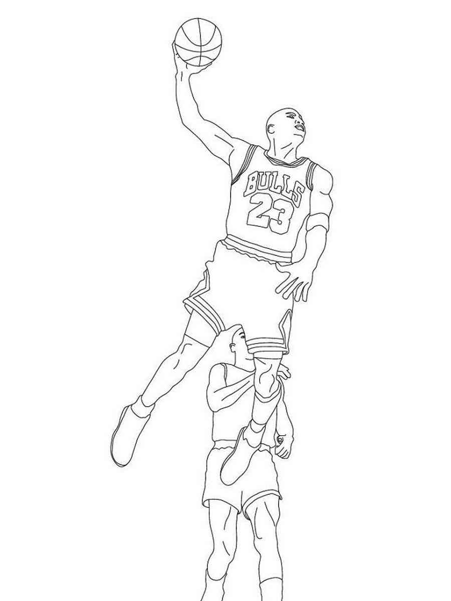 Michael jordan coloring pages