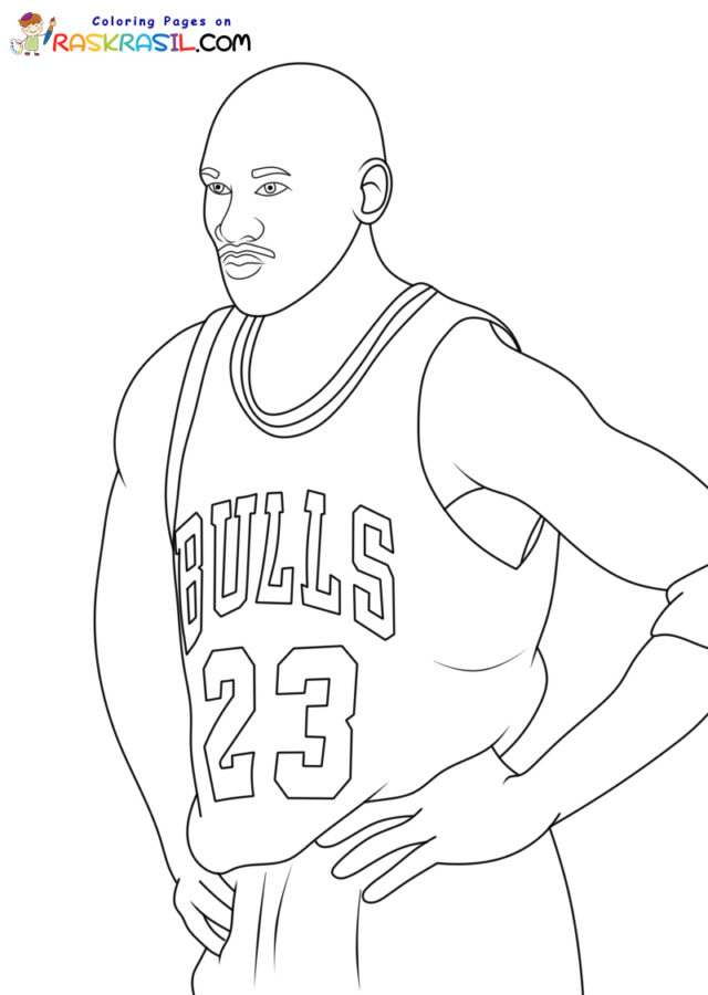 Michael jordan coloring pages