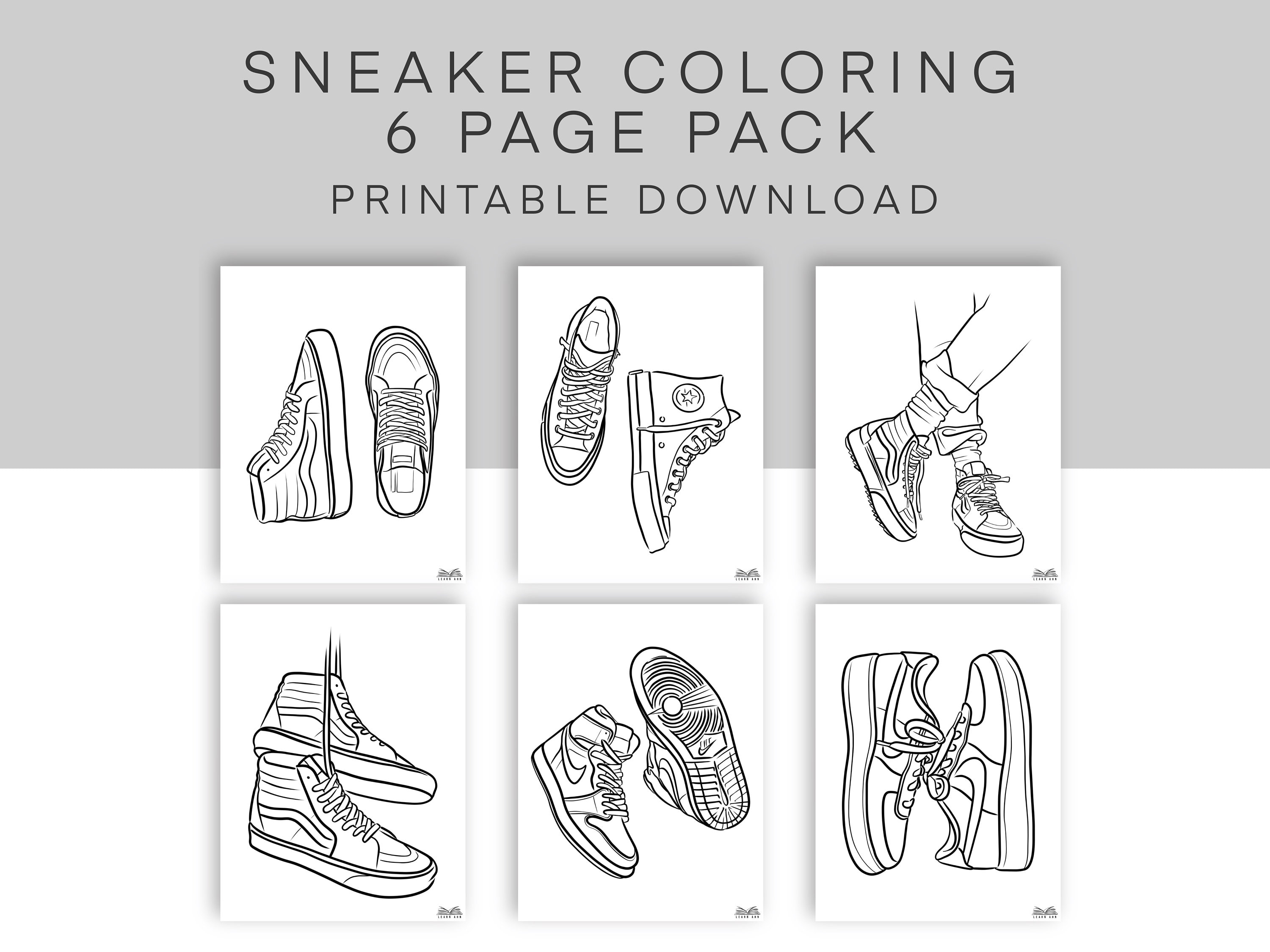 Air jordan coloring page