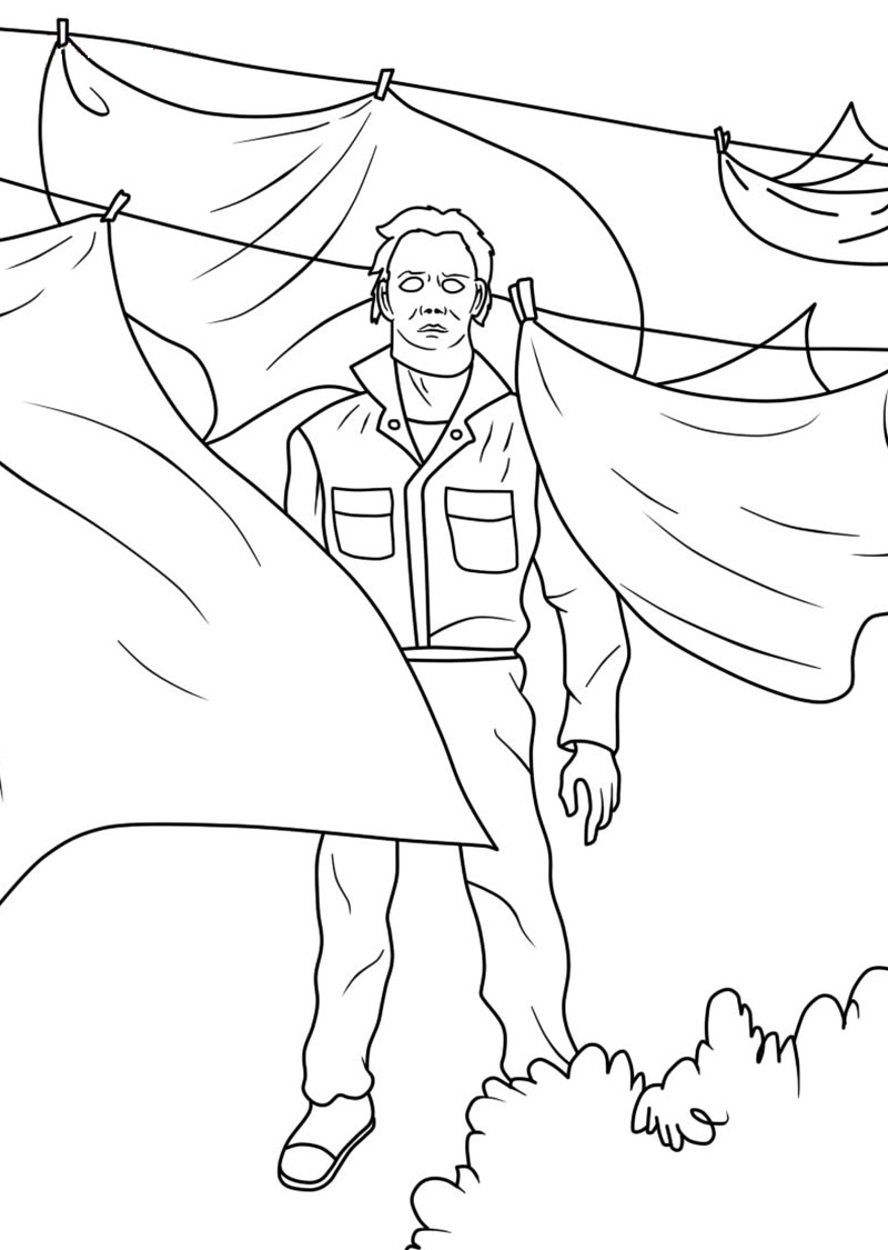 Michael myers coloring pages by coloringpageswk on