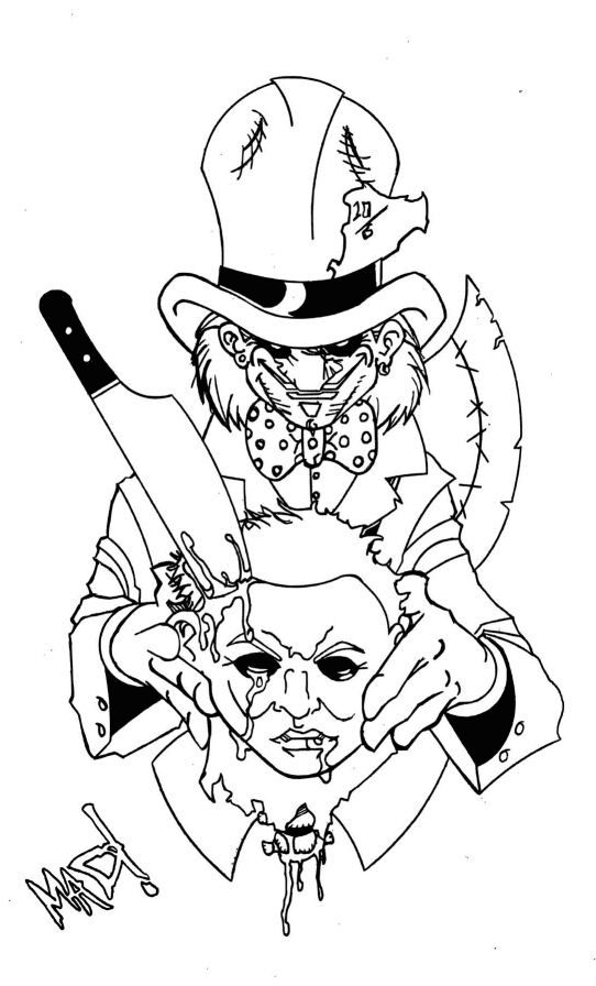 Michael myers coloring pages