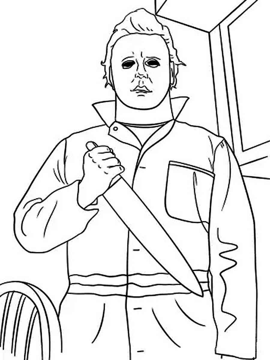 Michael myers coloring pages