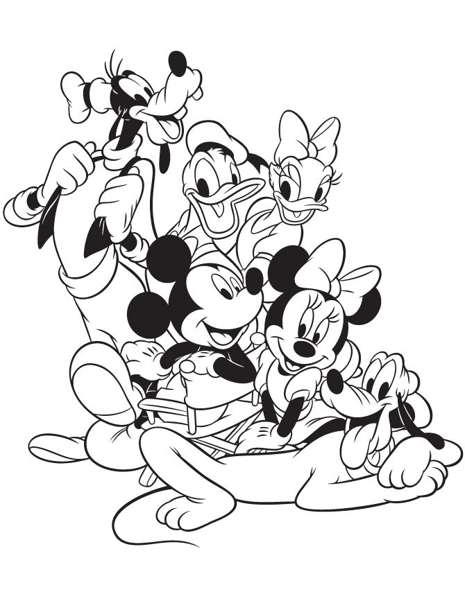 Mickey mouse coloring pages and book uniquecoloringpages cores disney mickey mouse e amigos desenhos para colorir