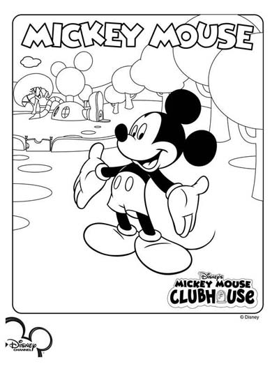 Mickey mouse coloring pages