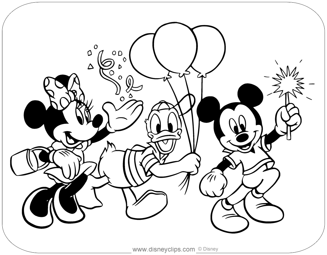 Mickey mouse friends coloring pages