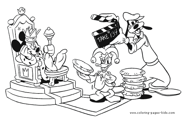 Mickey mouse and minnie coloring pages