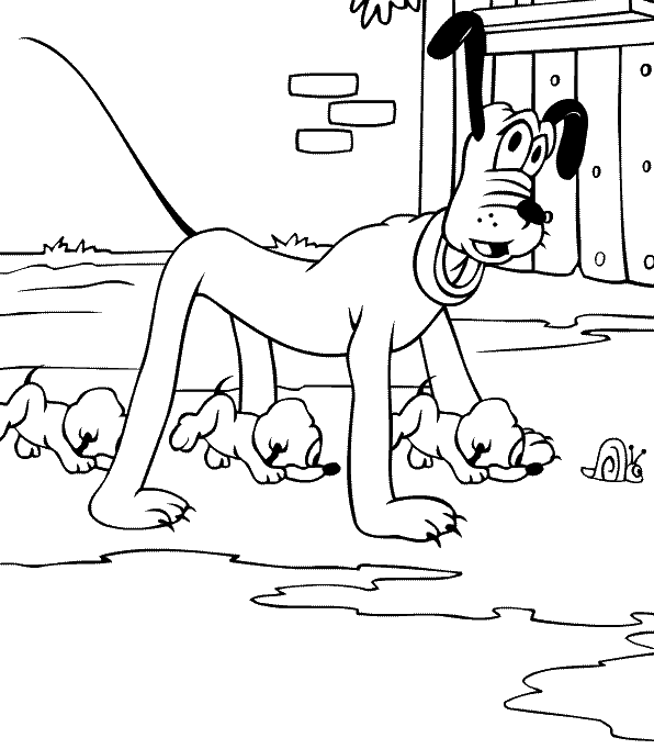 Kids under mickey mouse and friends coloring pages part