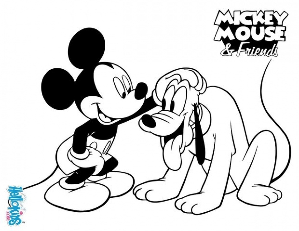 Free printable mickey coloring pages