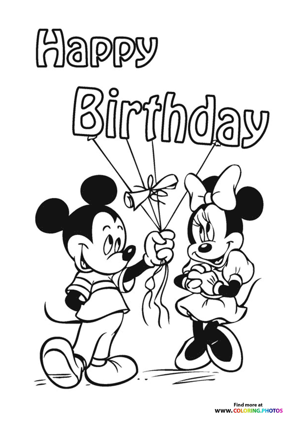 Micky mouse happy birthday