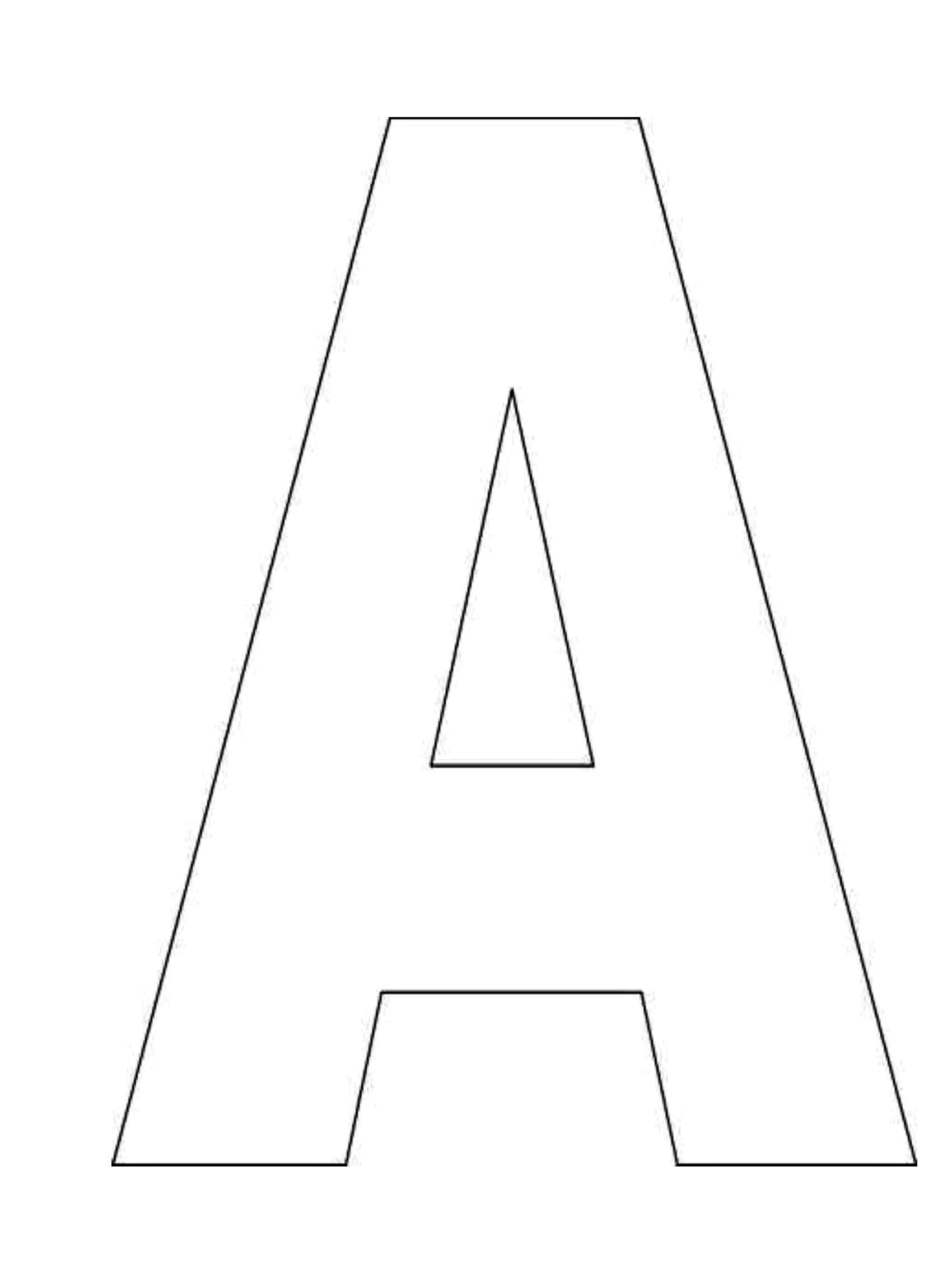 Template letters of the alphabet for free printable