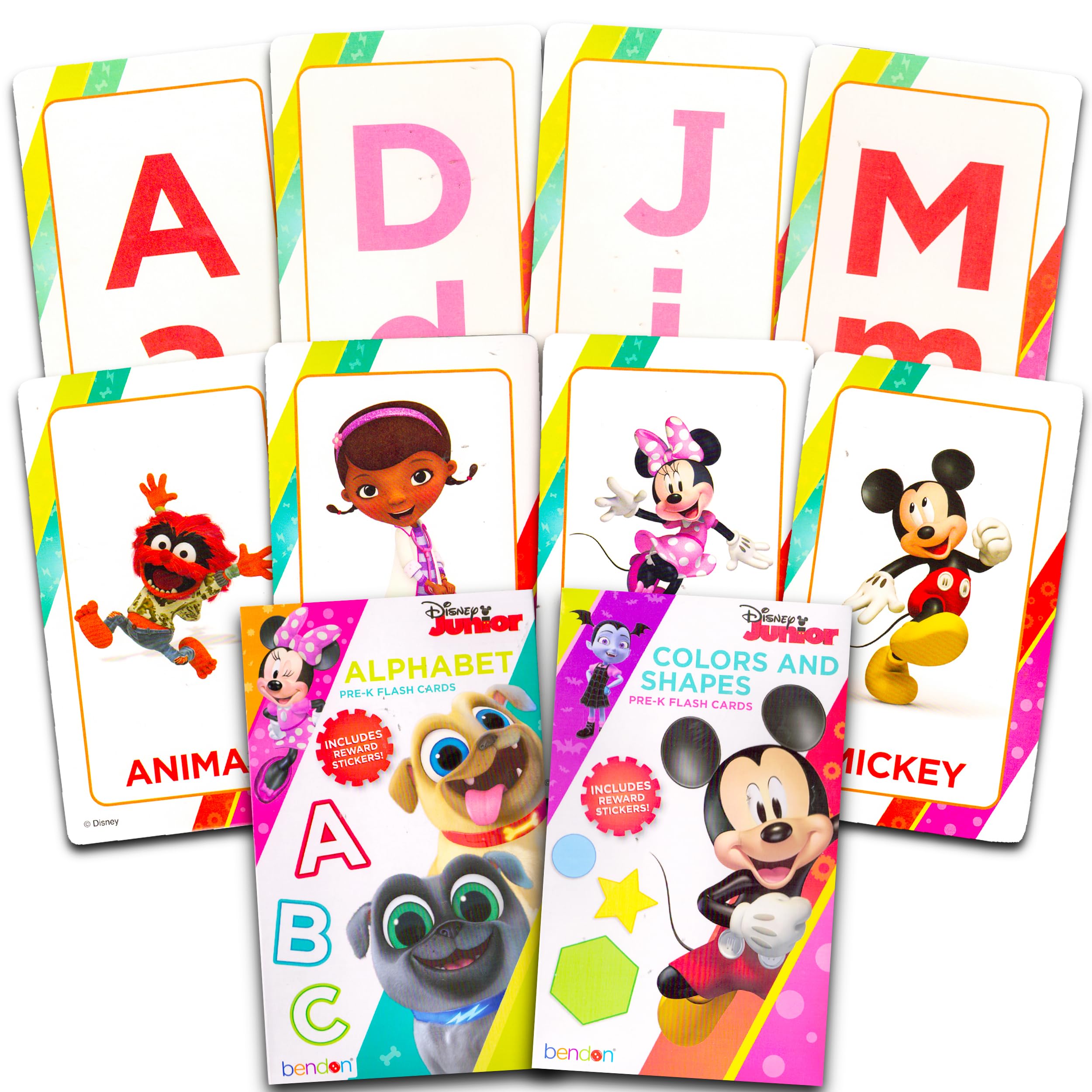 Disney mickey mouse clubhouse flash cards set of decks colors shapes and numbers counting learning game cards toys games
