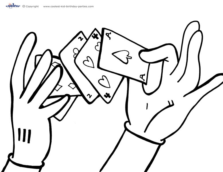 Printable magic coloring page