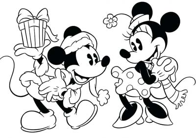 Minnie mouse coloring pages
