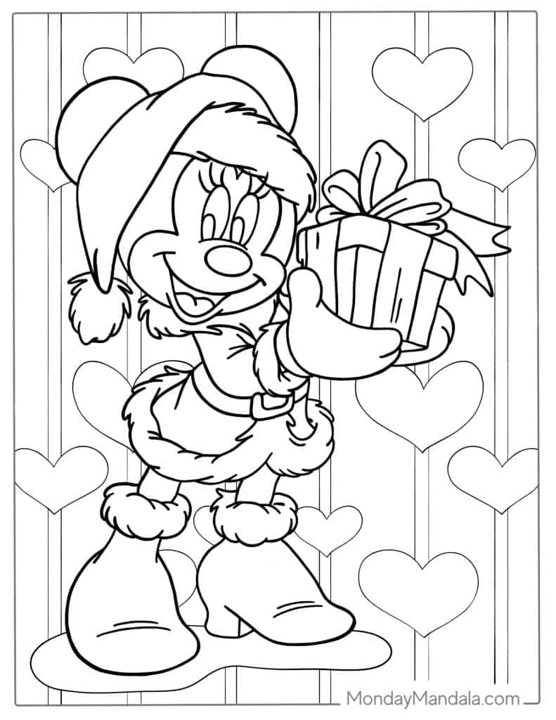 Minnie mouse coloring pages free pdf printables