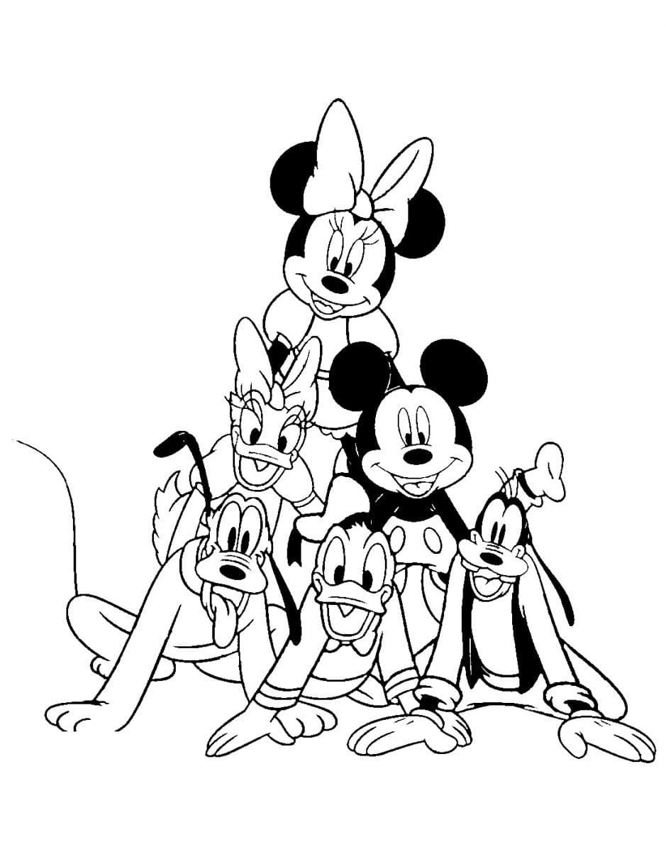 Mickey mouse clubhouse coloring pages pictures free printable mickey mouse coloring pages mickey mouse and friends mickey mouse art