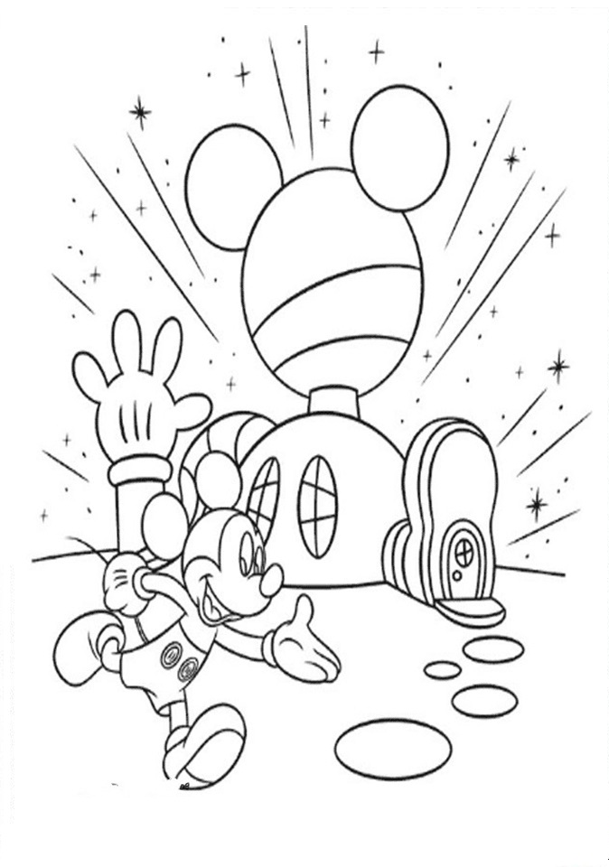 Printable mickey mouse clubhouse coloring pages