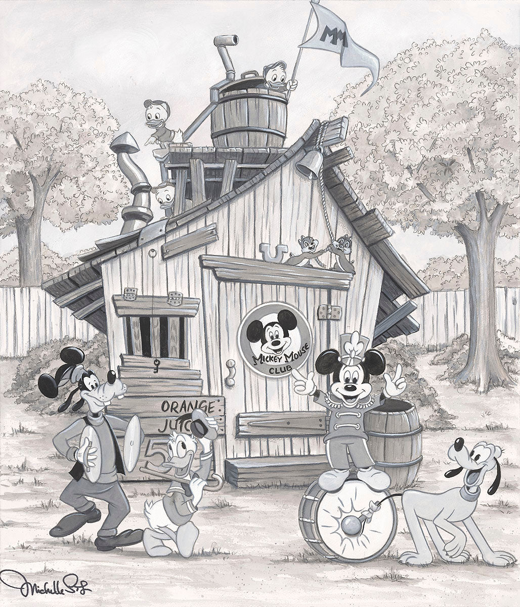 Mickey mouse club disney fine art michelle st laurent signed limited â charles scott gallery