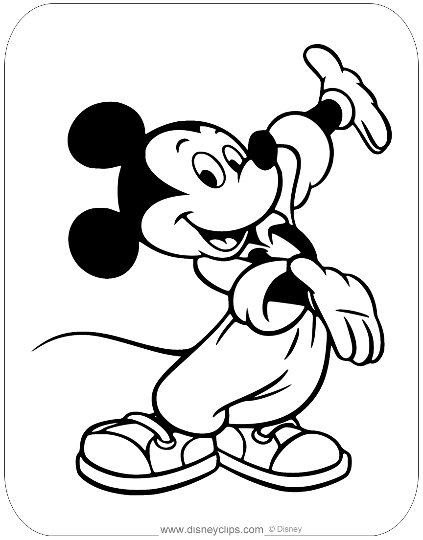 Misc mickey mouse coloring pages