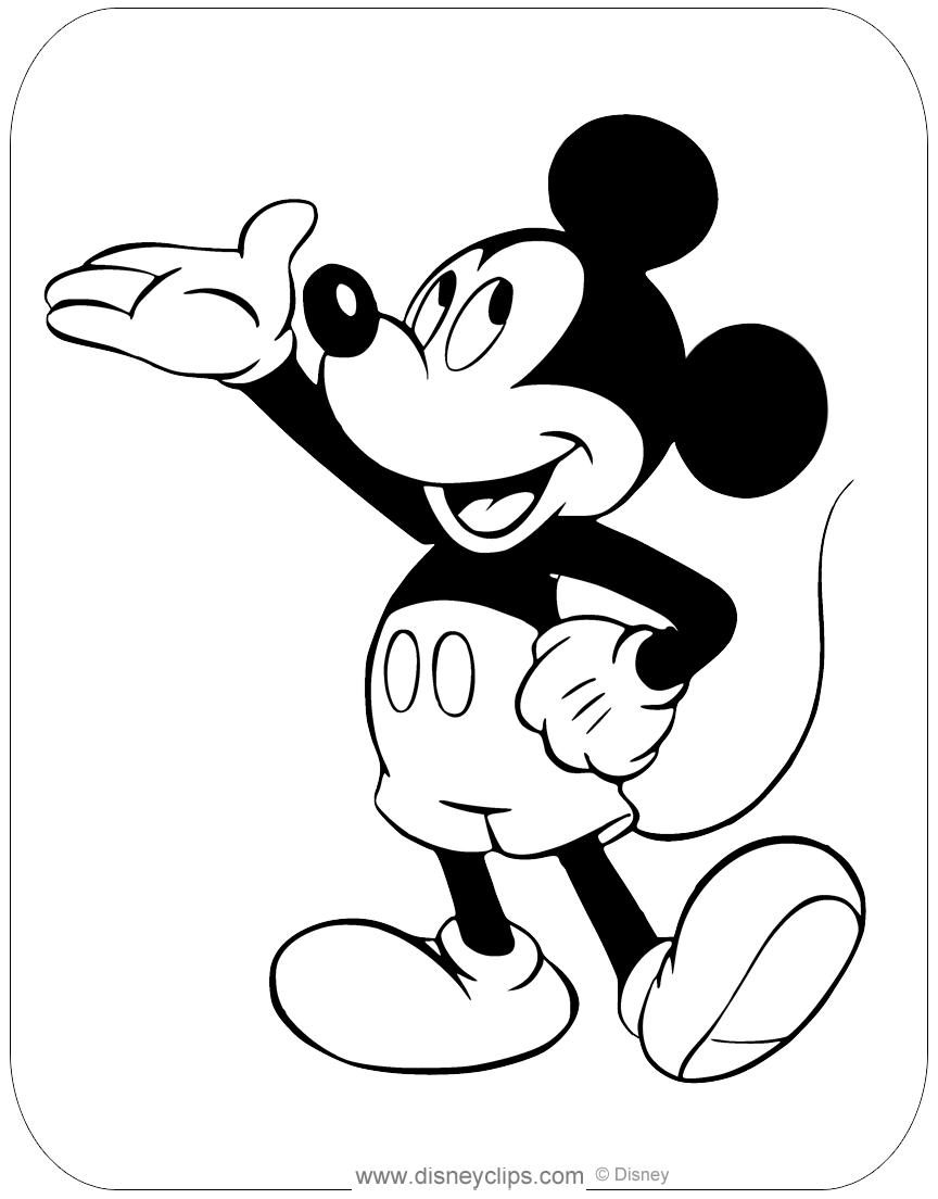 Misc mickey mouse coloring pages