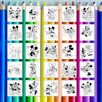 Mickey mouse coloring pages for kids join the fun with disneys characters pdf