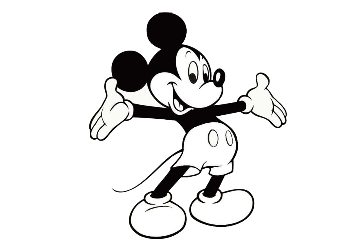 Printable mickey mouse coloring pages for toddlers