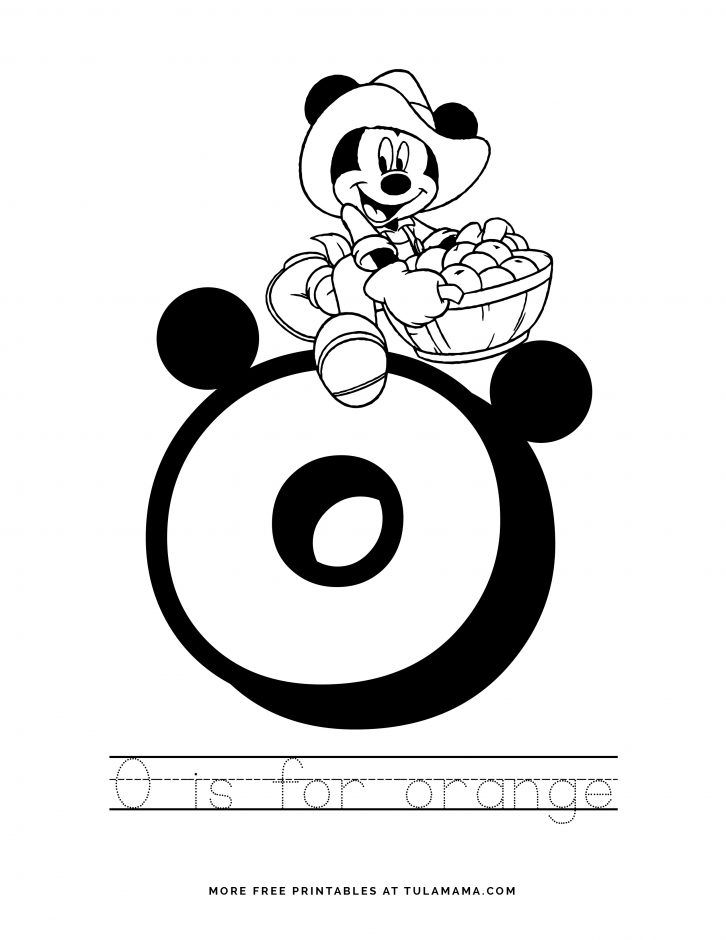 Free printable mickey mouse abc letter tracing for preschoolers abc coloring pages mickey mouse abc abc coloring