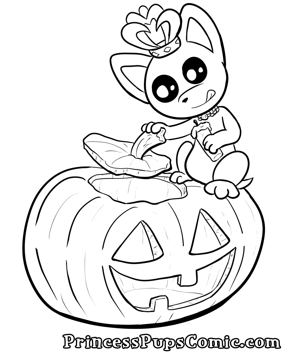 Pumpkin coloring pals