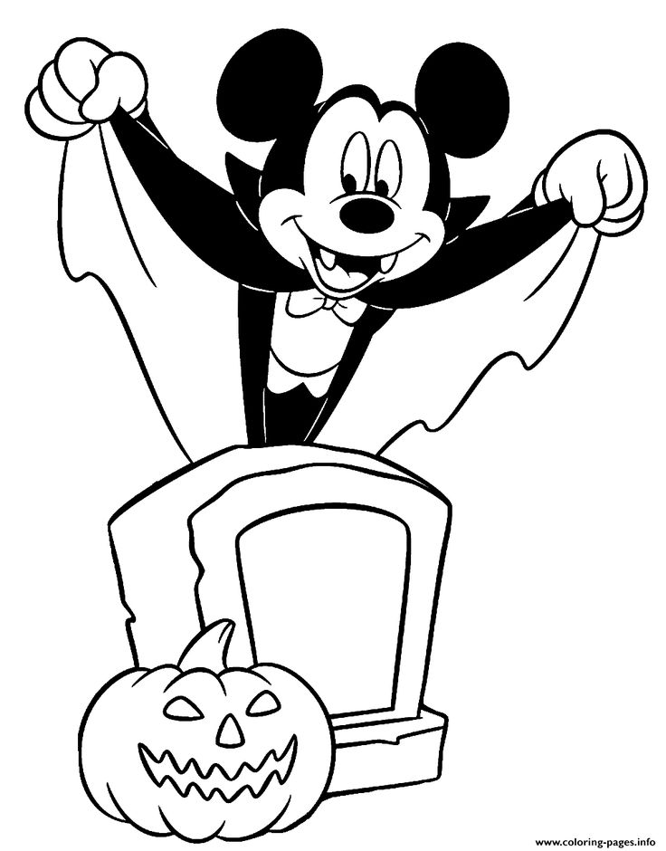 Print mickey mouse as a vampire disney halloween coloring pages mickey mouse coloring pages mickey coloring pages disney coloring pages