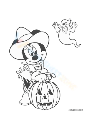 Printable disney halloween coloring pages for all ages