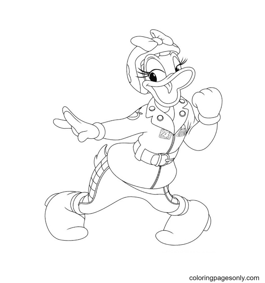 Daisy duck coloring pages printable for free download