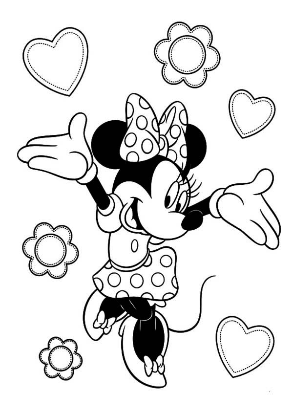 Coloring pages minnie mouse coloring minnie mouse line drawing
