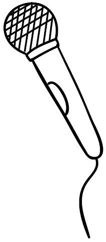 Coloring pages microphone