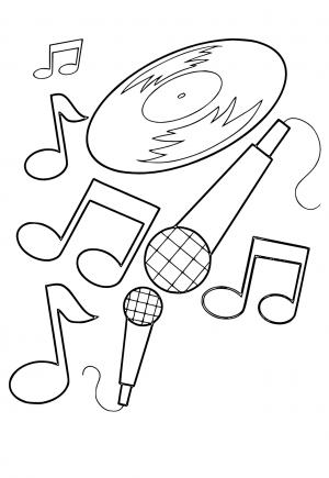 Free printable music coloring pages for adults and kids