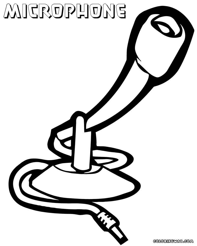 Microphone coloring pages coloring pages to download and print