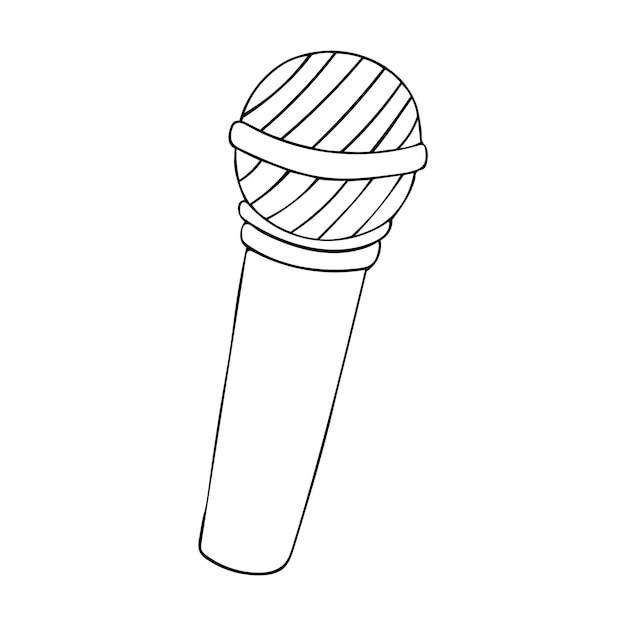 Premium vector microphone isolated on white background vector illustration