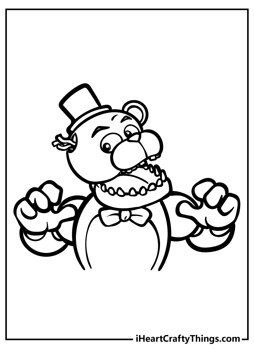 Five nights at freddys coloring pages free printables