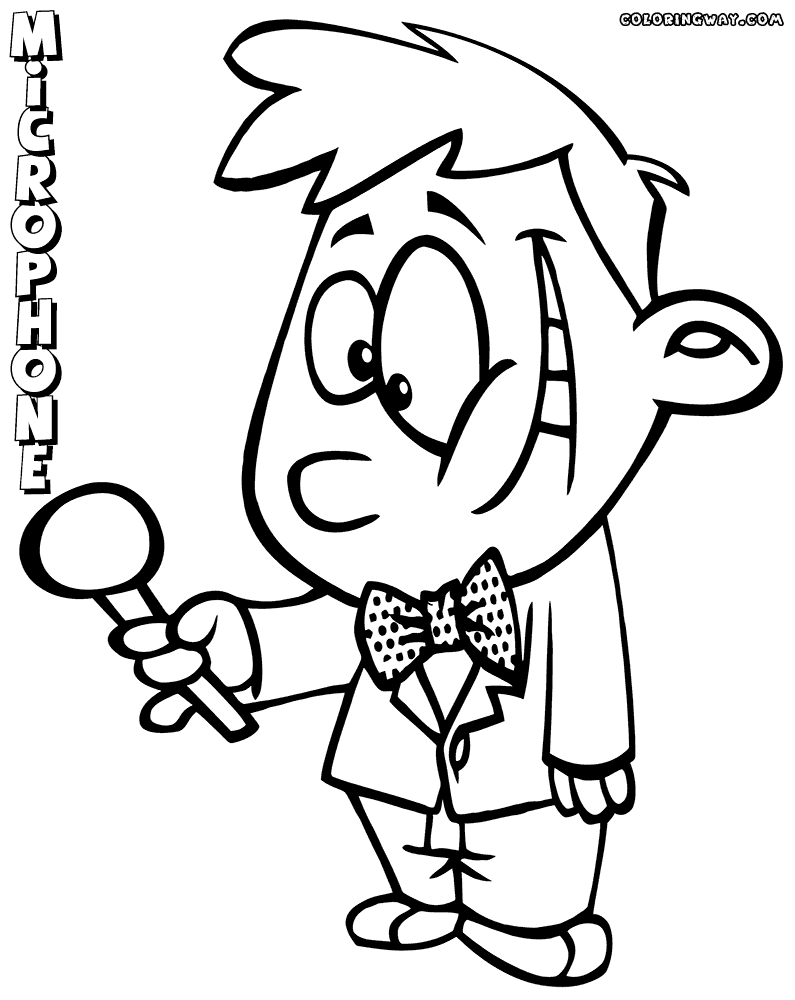 Microphone coloring pages coloring pages to download and print