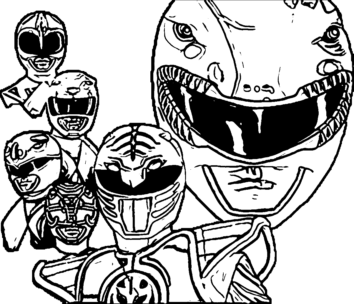 Coloring pages printable mighty morphin coloring pages kids