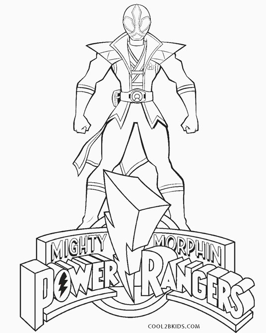 Free printable power ranger coloring pages for kids
